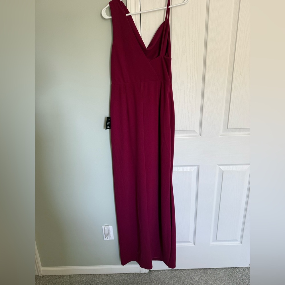 Lulus NWT Elegant Burgundy Maxi Dress